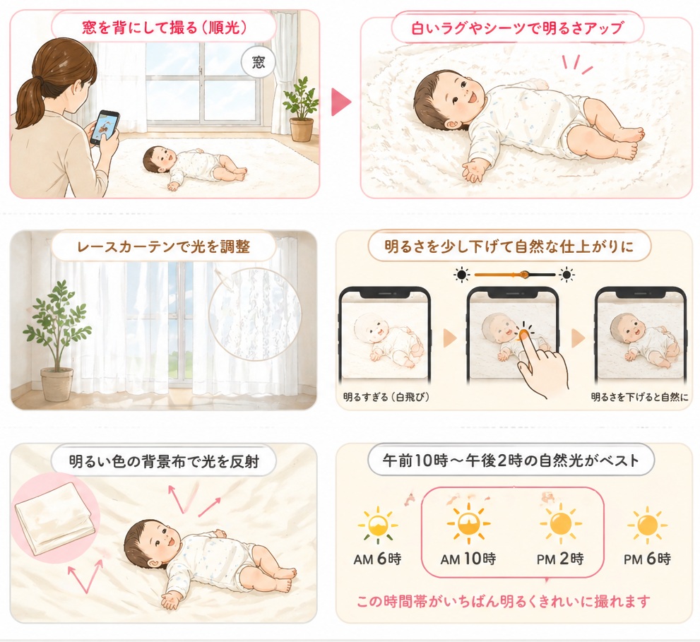 赤ちゃん撮影、今く撮れない時の見直しポイント