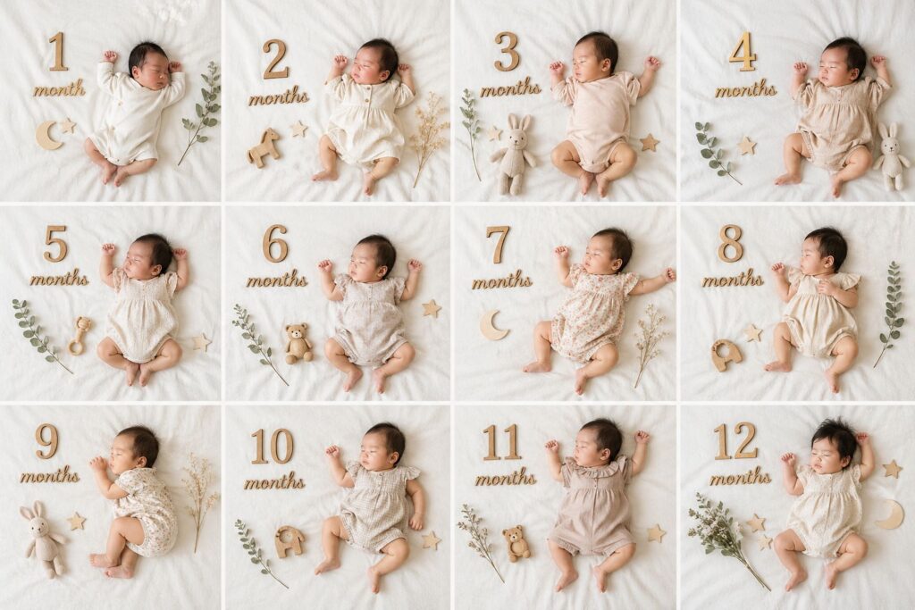 レターバナーで月齢フォト