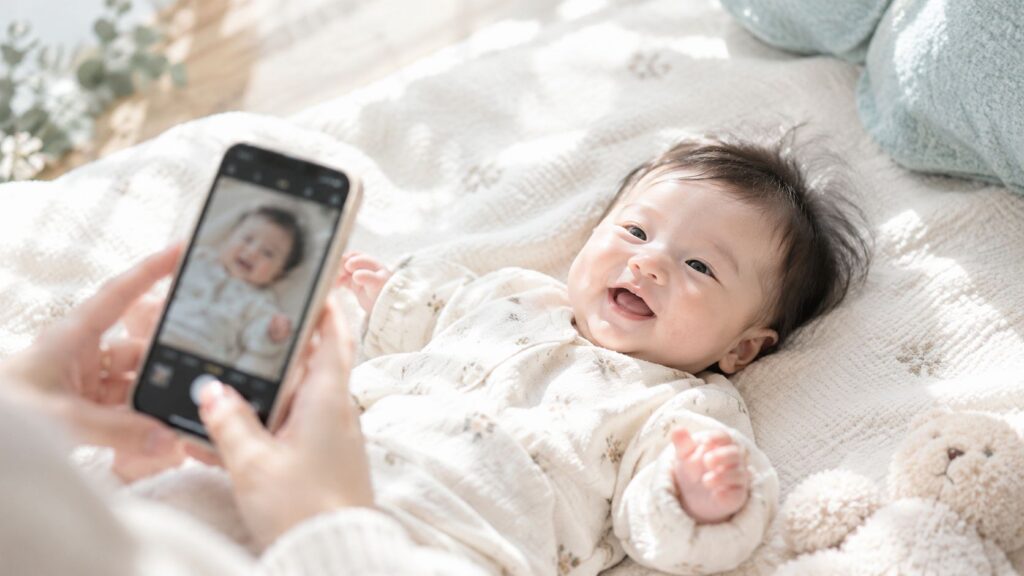 赤ちゃんをスマホカメラで上手に撮るコツ