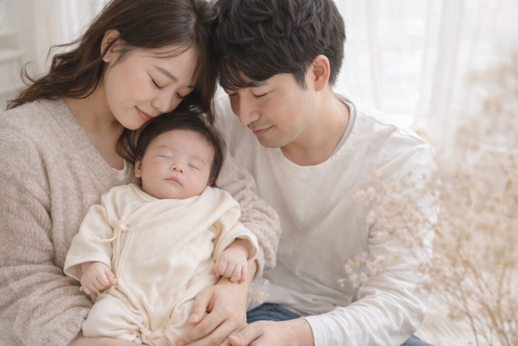 100日祝い セルフフォト おうち