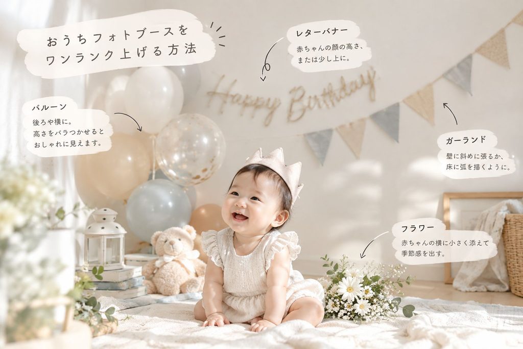 おうちフォトブースをワンランク上げるコツ