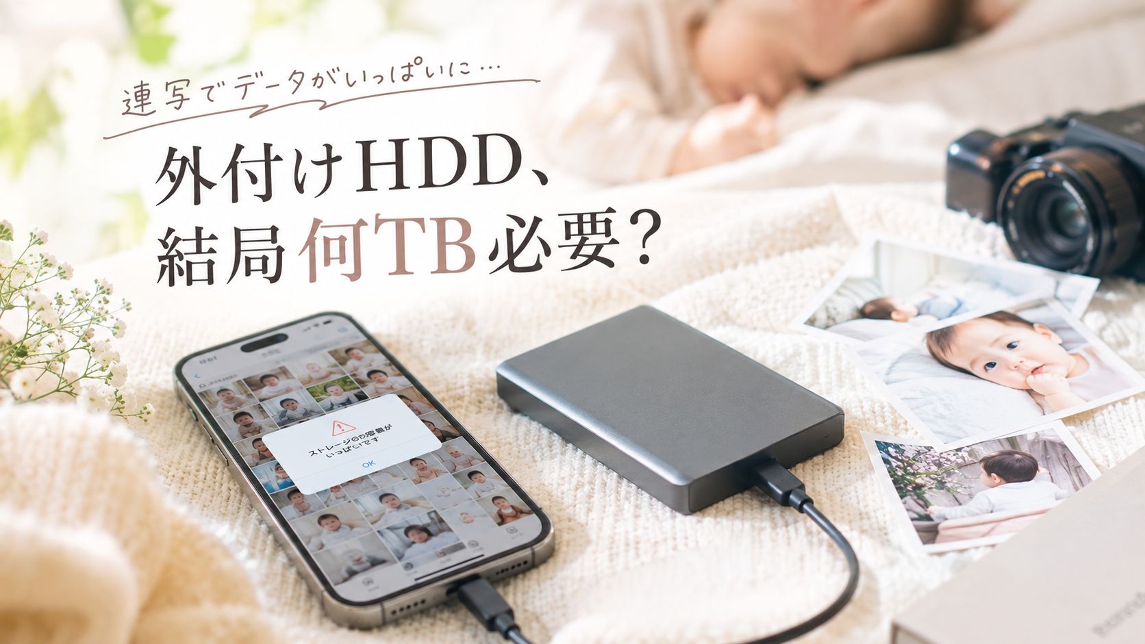 連写でデータがいっぱいに…外付けHDD、結局何TB必要?