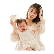 帽子を嫌がる赤ちゃん